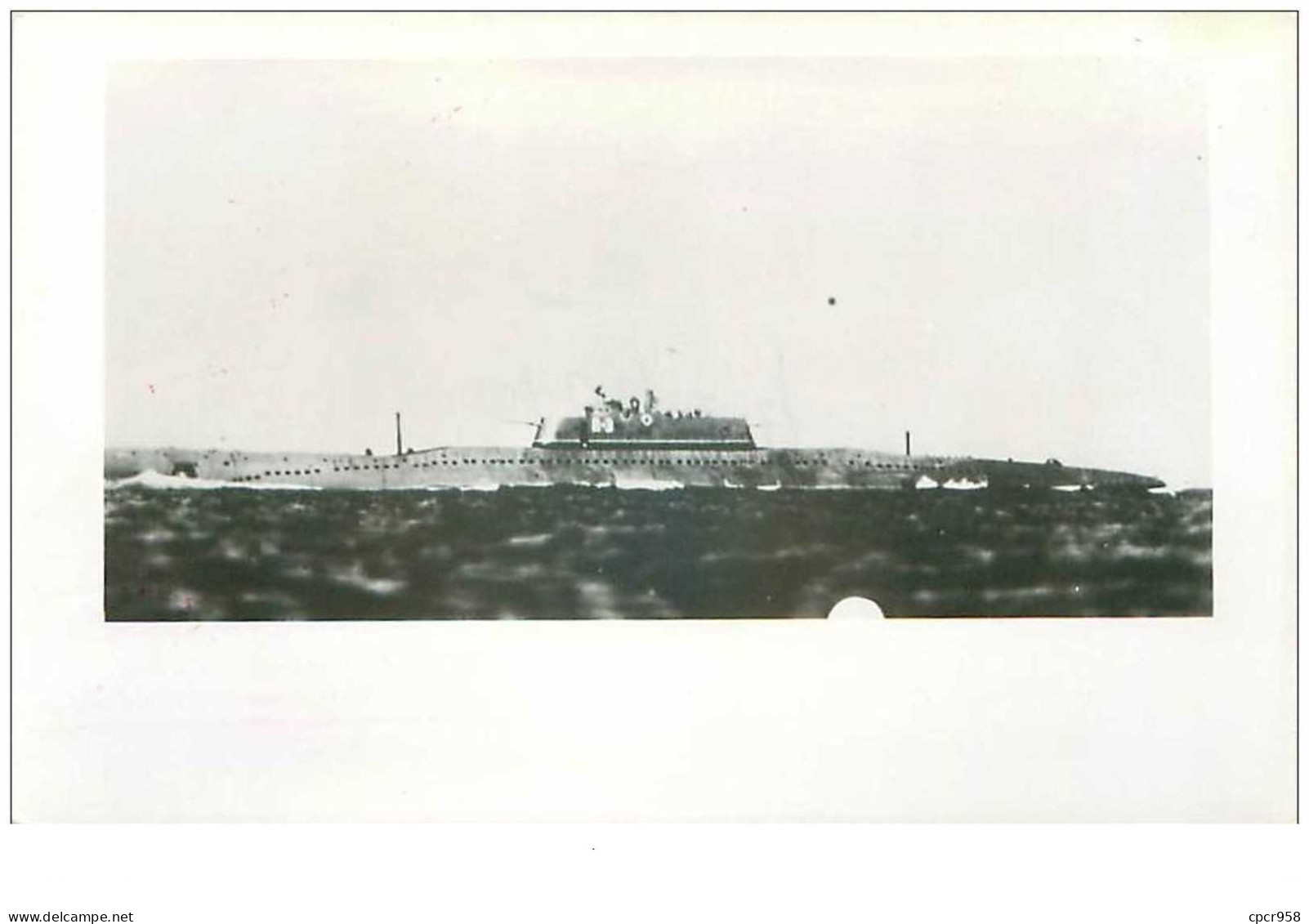 BATEAU.RUSSIE.GUERRE.CP PHOTO MUSEE DE LA MARINE.n°16996.SOUS MARIN TYPE P.PHOTO SOUPLE - Sottomarini