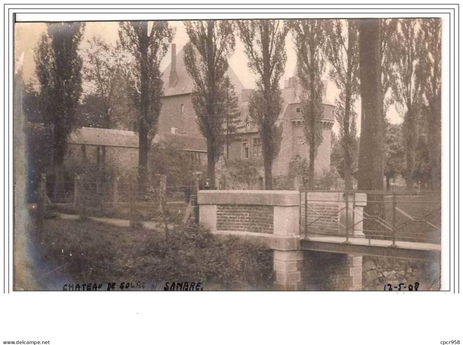 BELGIQUE.ERQUELINNES.CHAT EAU  DE SOLRE   S/ SAMBRE.CP PHOTO. - Erquelinnes