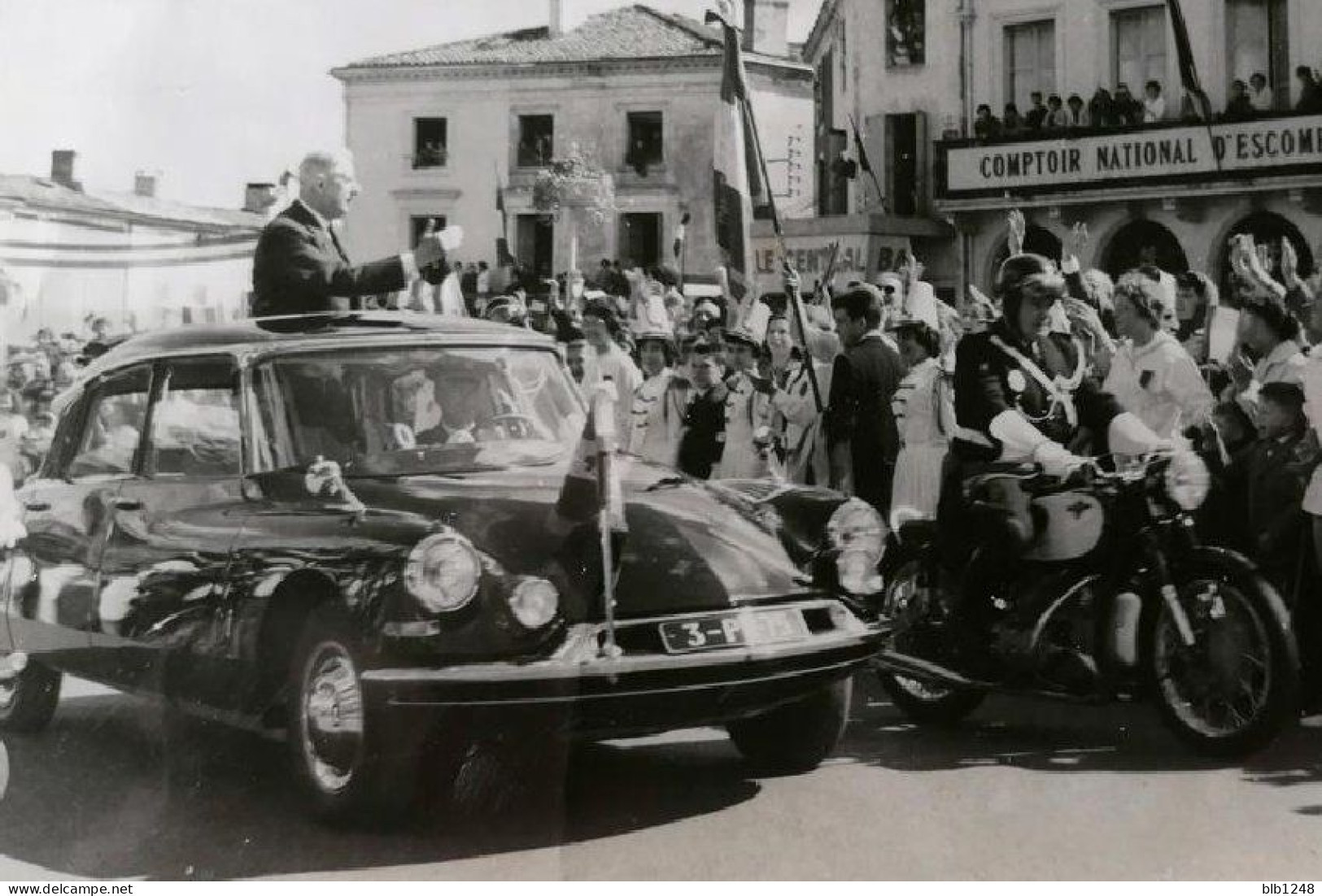 [33] Gironde > Langon 15 Avril 1961 Visite Du Gal De Gaulle  Reproduction Photographie Archives Journal Sud Ouest - Langon