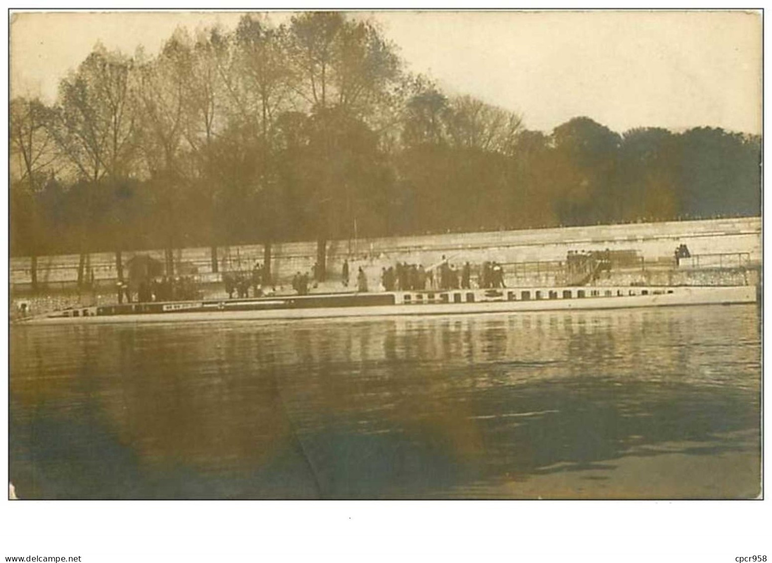 BATEAUX.n°39.SOUS MARIN A PARIS.CP PHOTO.RARE - Submarines