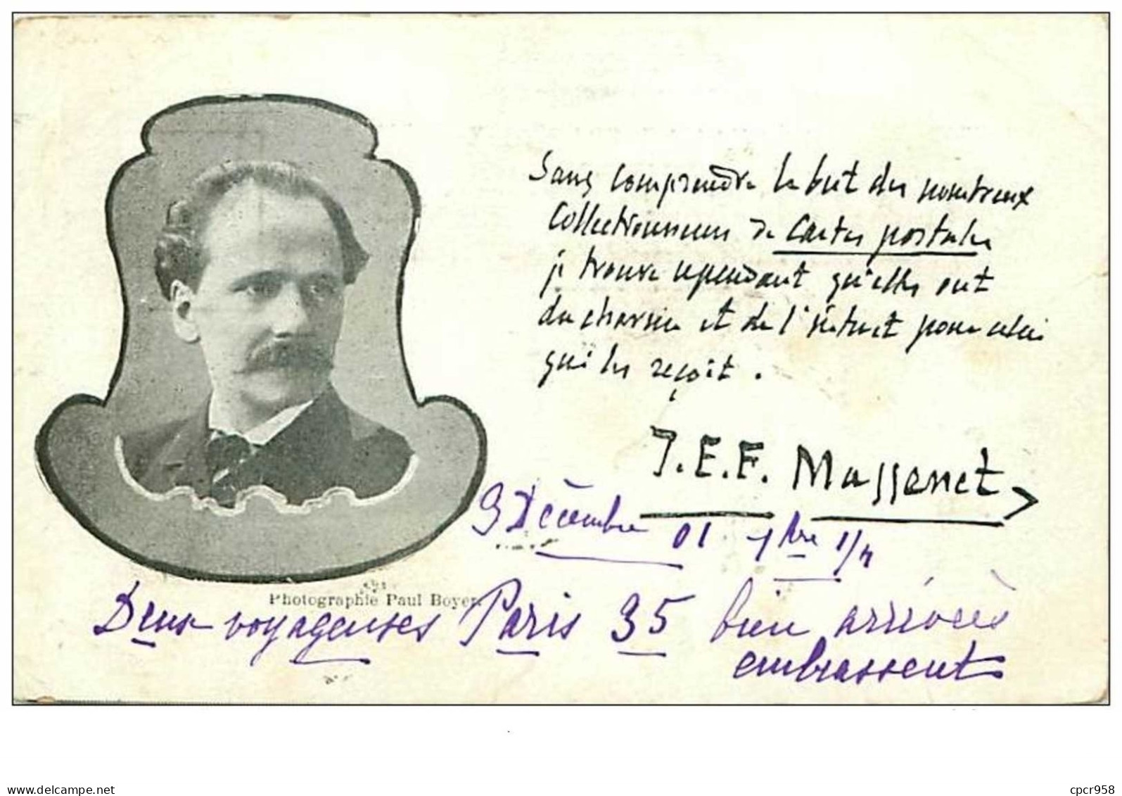 CARTE POSTALE.SANS COMPRENDRE LE BUT DES NOMBREUX COLLECTIONNEURS DE CARTES POSTALES JE TROUVE CEPENDANT QU'ELLES ONT DU - Filosofía & Pensadores