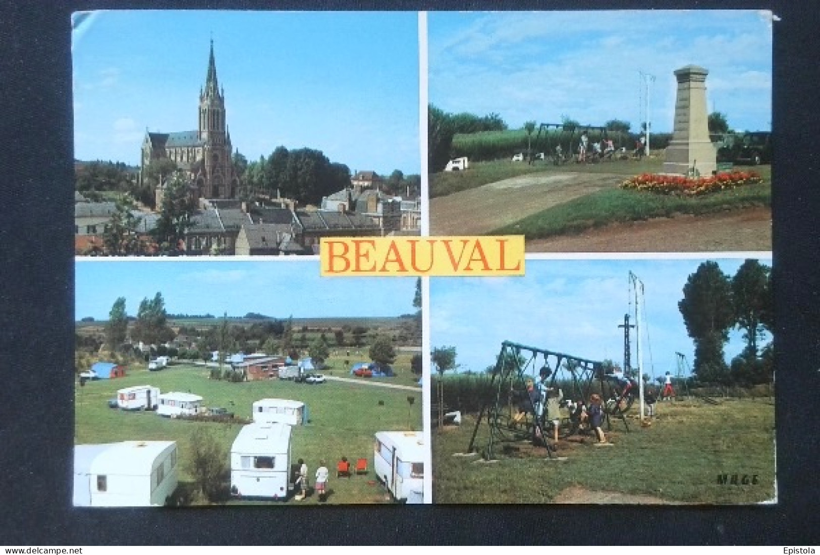 ► Cpsm BEAUVAL  Camping Jeux Multi-vues - Beauval