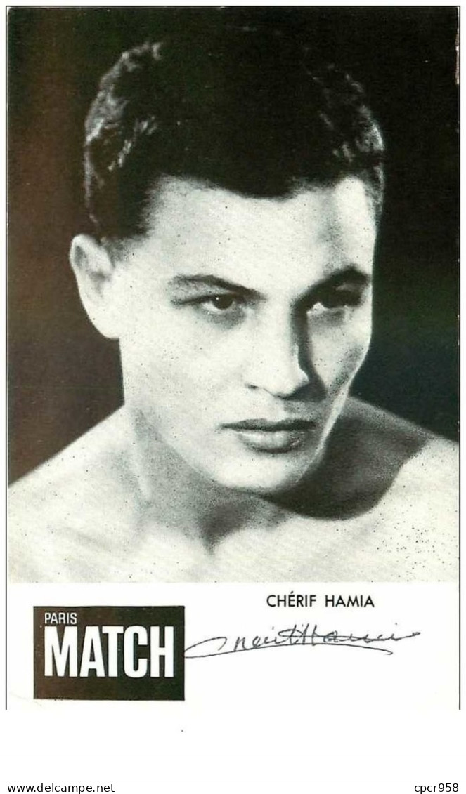 BOXE.n°21059.CHERIF HAMIA.AUTOGRAPHE ORIGINAL - Boxe