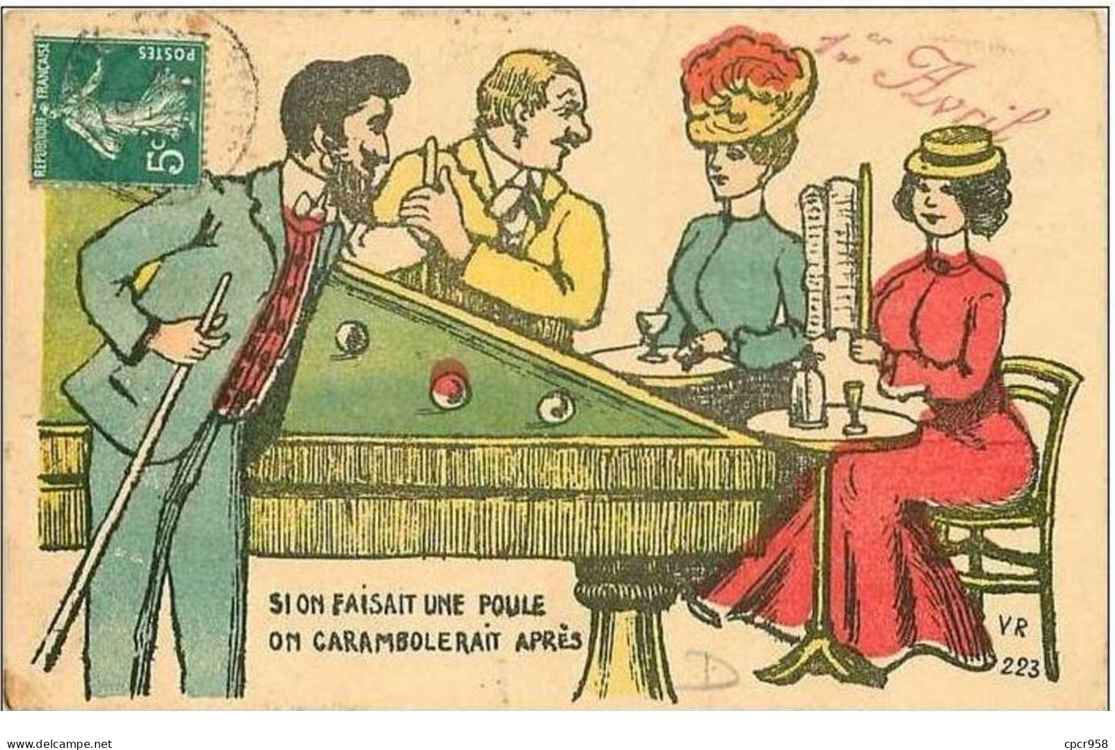 BILLARDS.SI ON FAISAIT UNE POULE ON CARAMBOLERAIT APRES - Autres & Non Classés