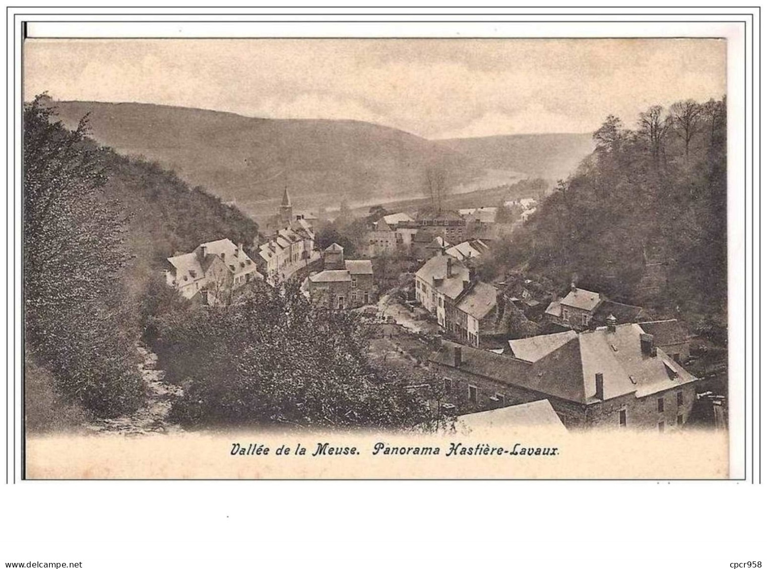 BELGIQUE.VALLEE DE LA MEUSE.PANORAMA HASTIERE-LAVAUX. - Hastière