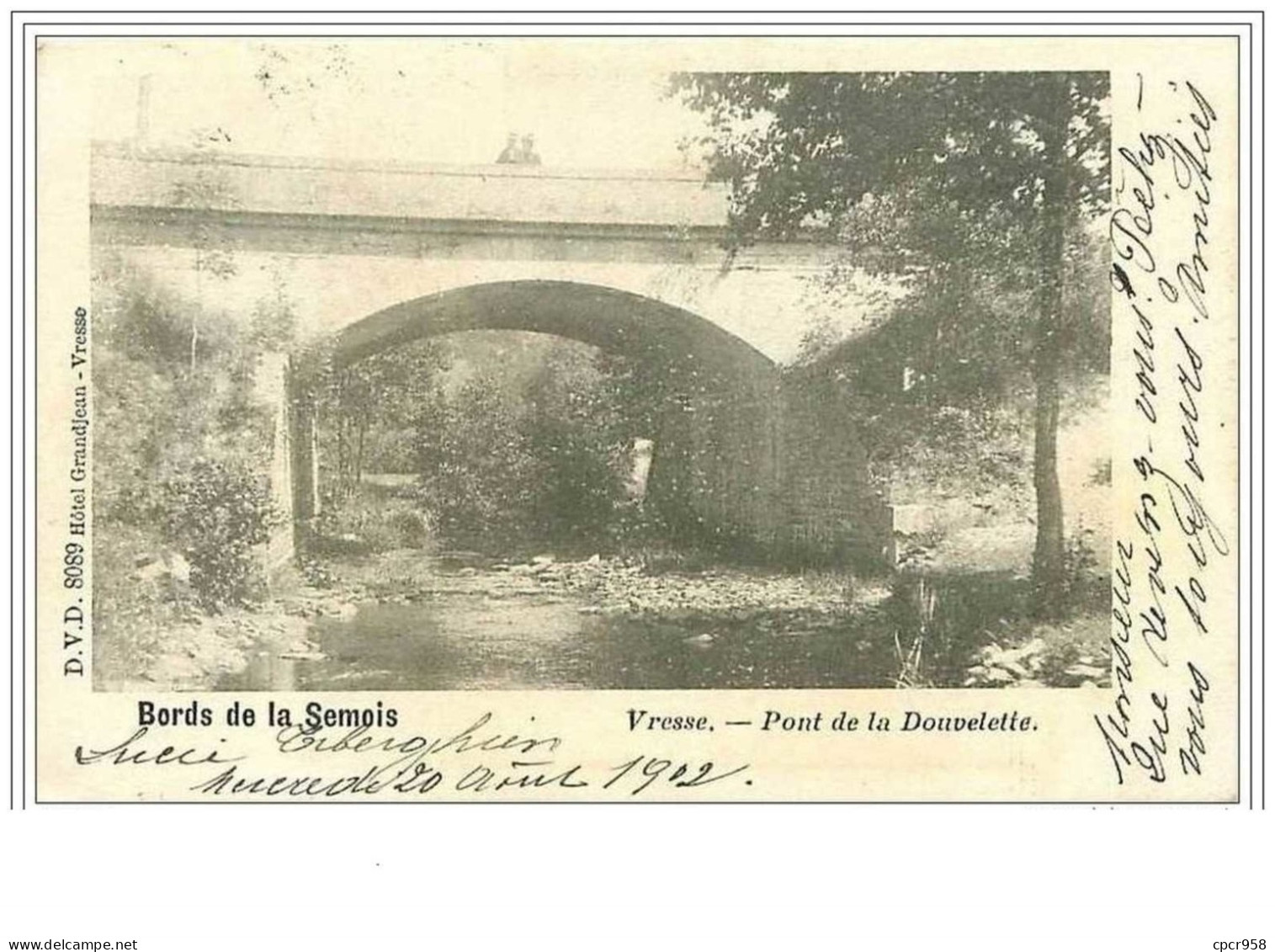 BELGIQUE.VRESSE.PONT DE LA DOUVELETTE - Vresse-sur-Semois