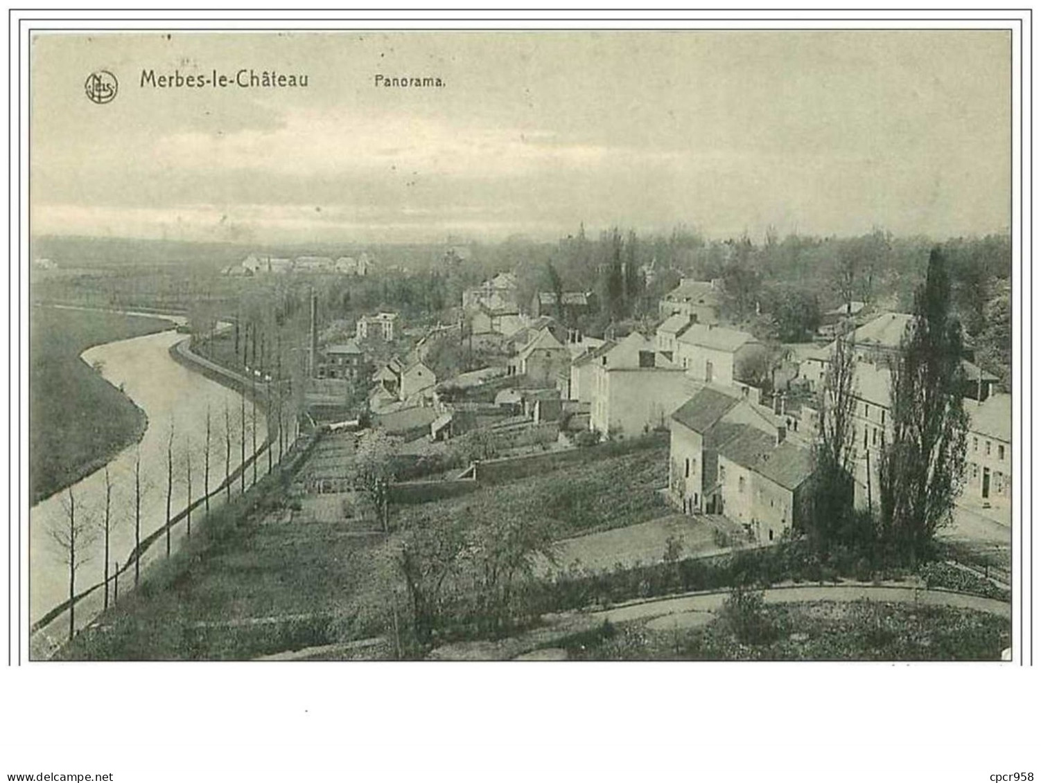 BELGIQUE.MERBES LE CHATEAU.PANORAMA - Merbes-le-Chateau