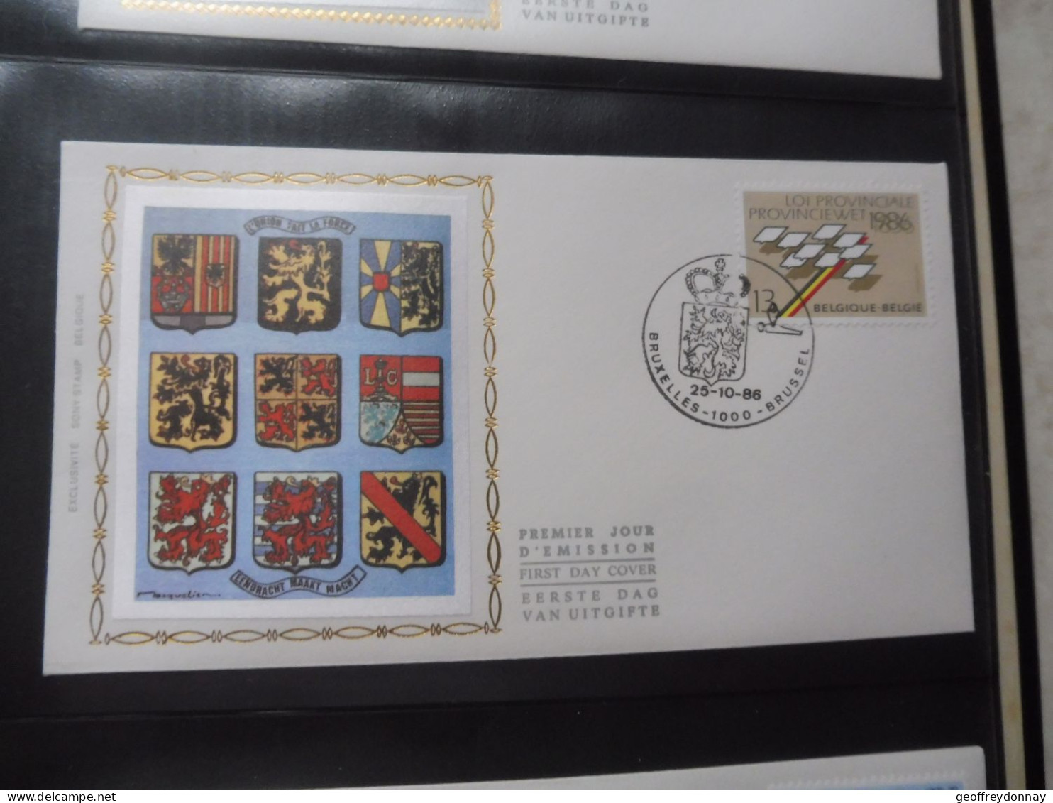 Belgique Belgie  Fdc  Soie  Fdc Z/s 2231 Oblitéré Gestempelt  Bruxelles - 1981-1990