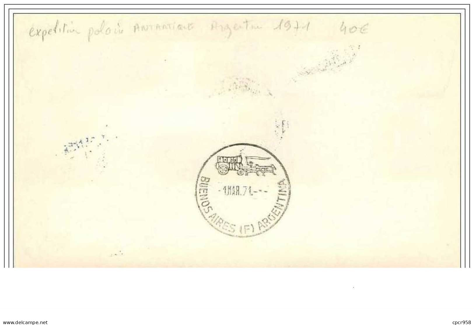 EXPEDITION POLAIRE ANTARCTIQUE.ARGENTINE 1971.SUPERBES CACHETS. - Other & Unclassified