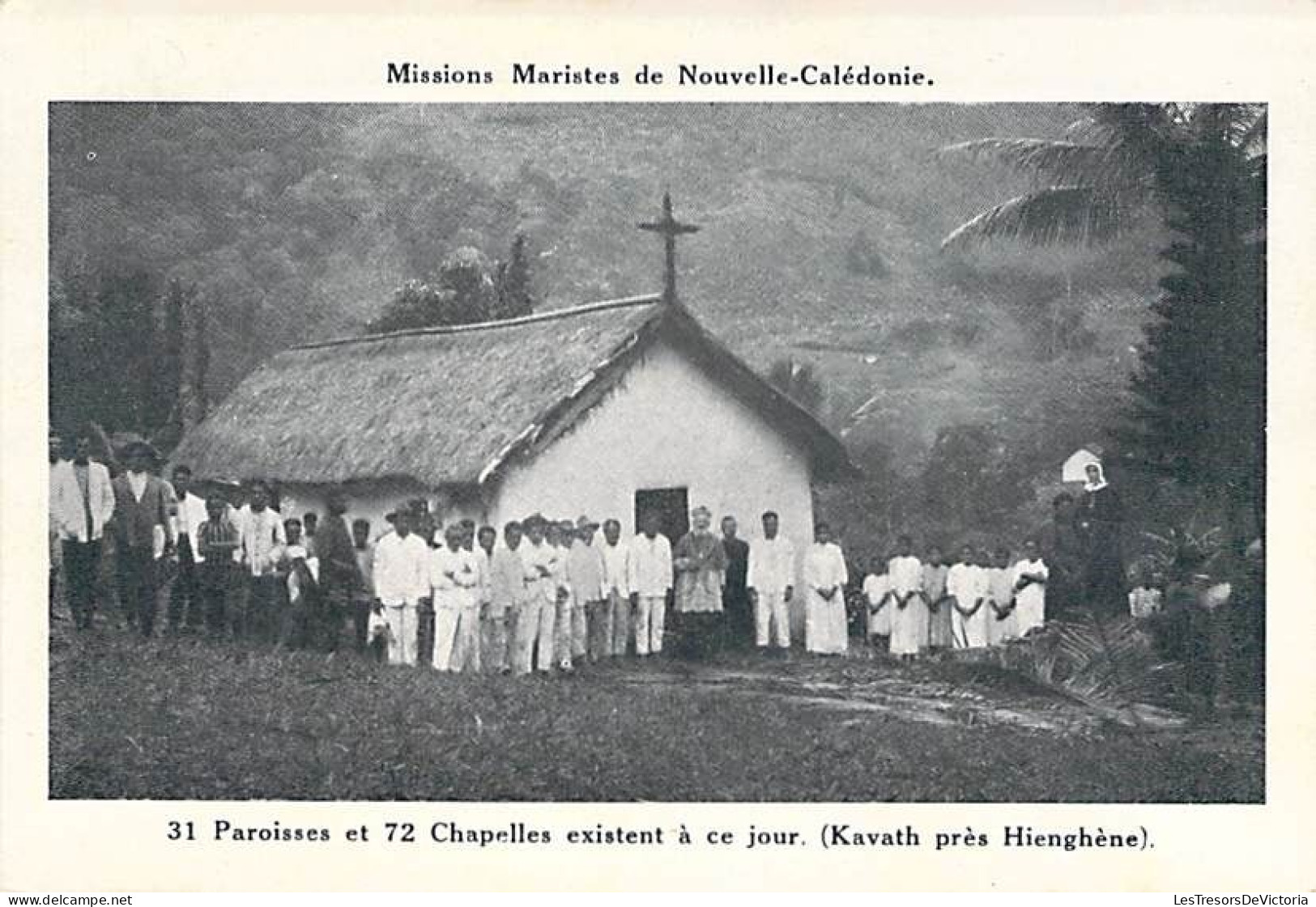 Nouvelle Calédonie - Mission Maristes De Nouvelle Calédonie - 31 Paroisses Et 72 Chapelles - -  Carte Postale Ancienne - Nouvelle-Calédonie