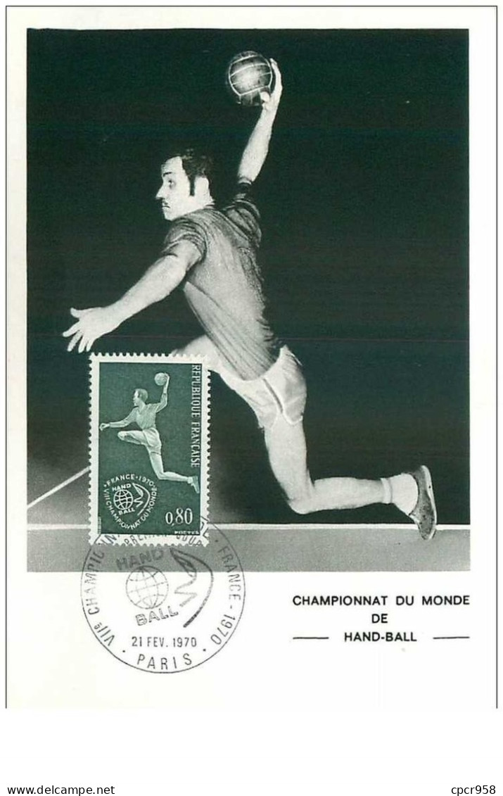 HANDBALL.n°28497.CHAMPIONNAT DU MONDE.1970.CARTE MAXIMUM - Handball