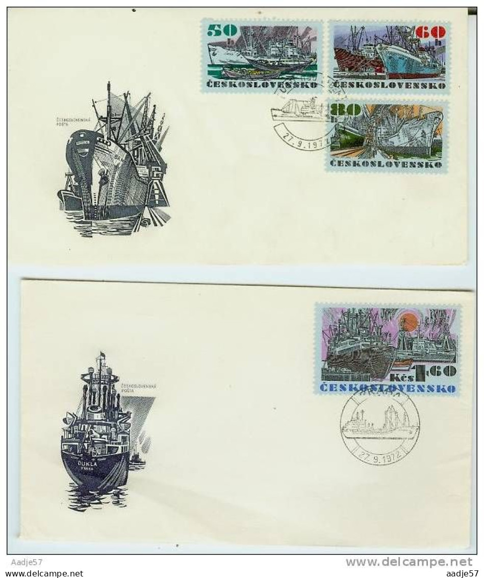 Tsjecho Slowakije FDC 27.09.1972 ( 3 St.) - FDC