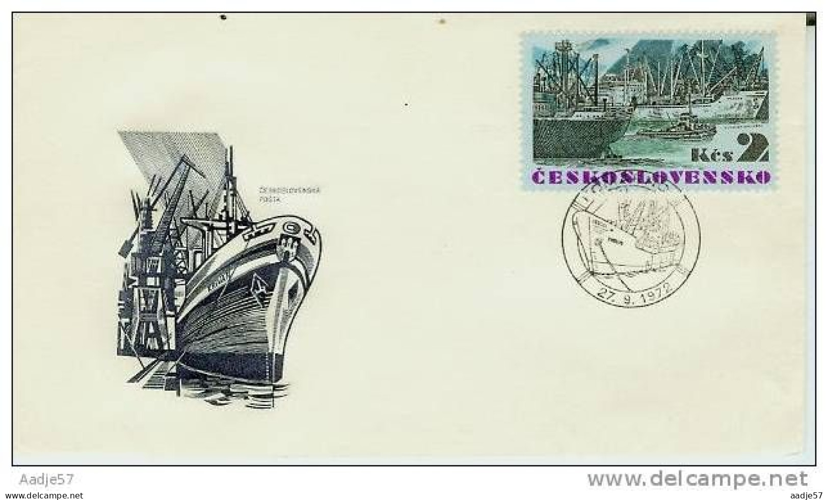 Tsjecho Slowakije FDC 27.09.1972 ( 3 St.) - FDC