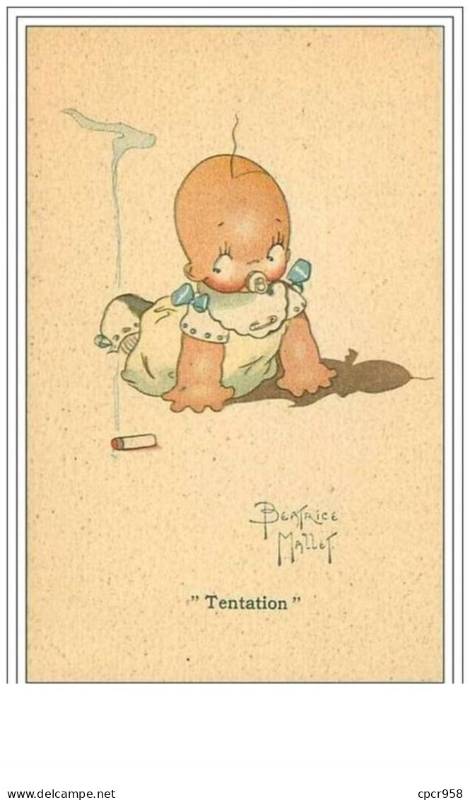 ILLUSTRATEURS.MALLET.TENT ATION.BEBE AU COTE D'UNE CIGARETTE - Mallet, B.