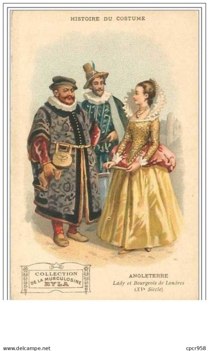 ILLUSTRATEURS.HISTOIRE DU COSTUME.ANGLETERRE.LADY ET BOURGEOIS DE LONDRES (XVe Siecle) - Contemporain (à Partir De 1950)