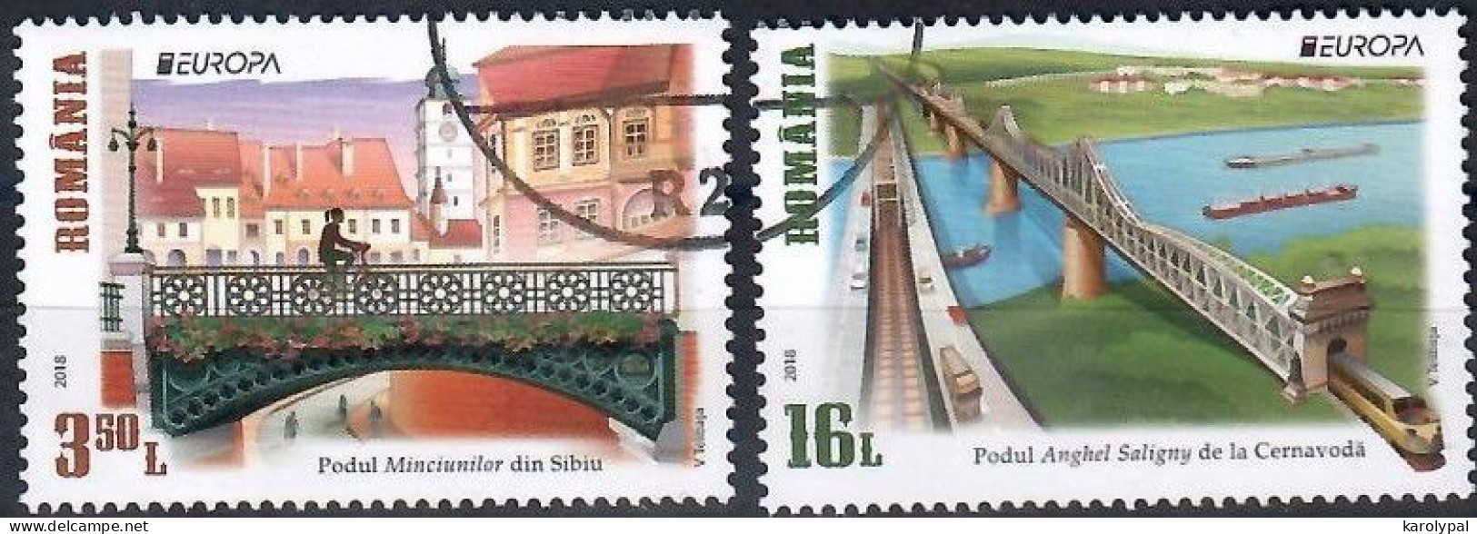 Romania, 2018, USED,             Europa (C.E.P.T.) 2018,  Mi. Nr. 7362-63 - Used Stamps