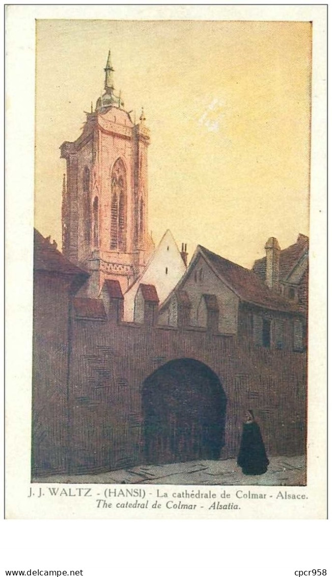 ILLUSTRATEURS.n°31470.HANSI.LA CATHEDRALE DE COLMAR.ALSACE - Hansi