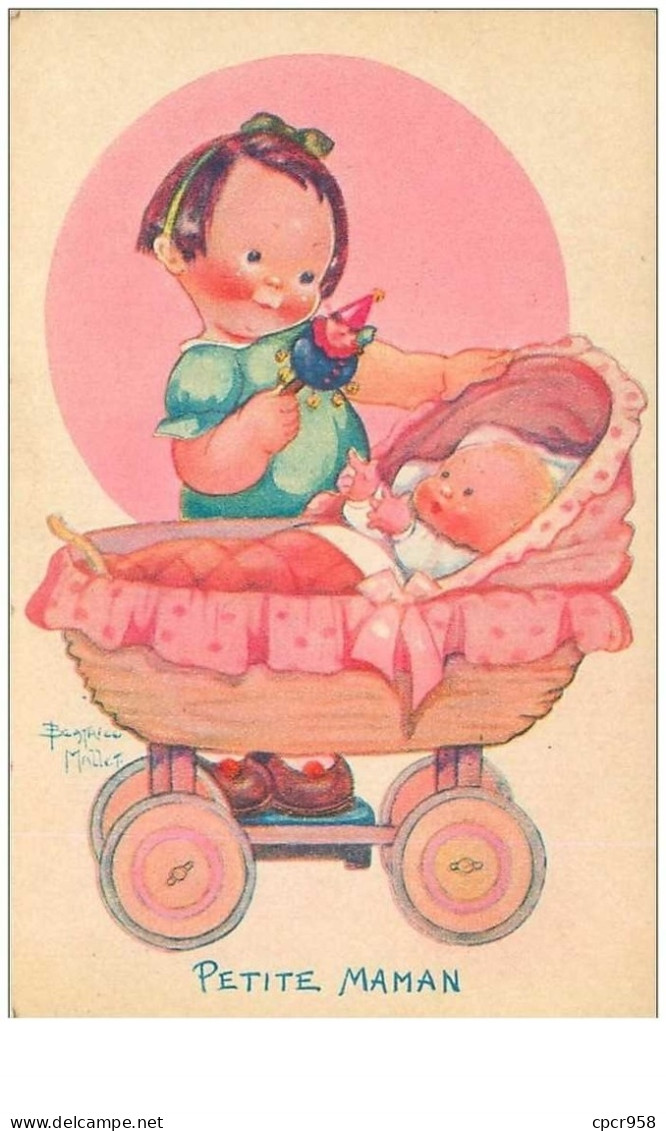 ILLUSTRATEURS.n°26149.BEATRICE MALLET.PETITE MAMAN.FILLETTE ET BEBE - Mallet, B.