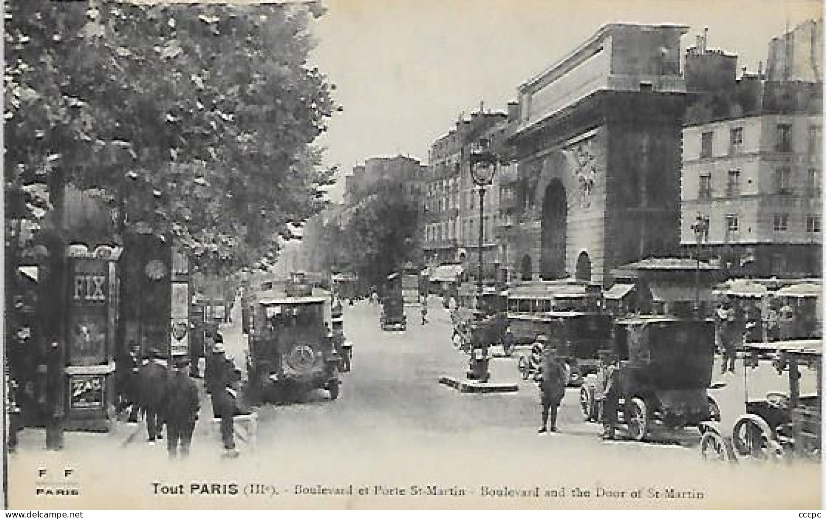 CPA Paris 03 Boulevard Et Porte Saint-Martin - Arrondissement: 03