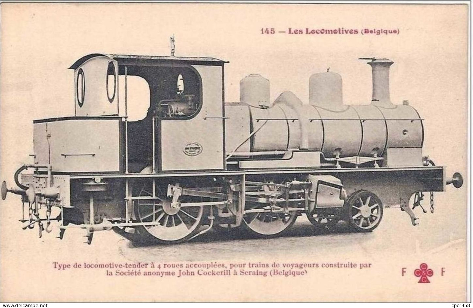 LOCOMOTIVES DE BELGIQUE.  MACHINE N°  .TRES GROS PLAN. - Zubehör