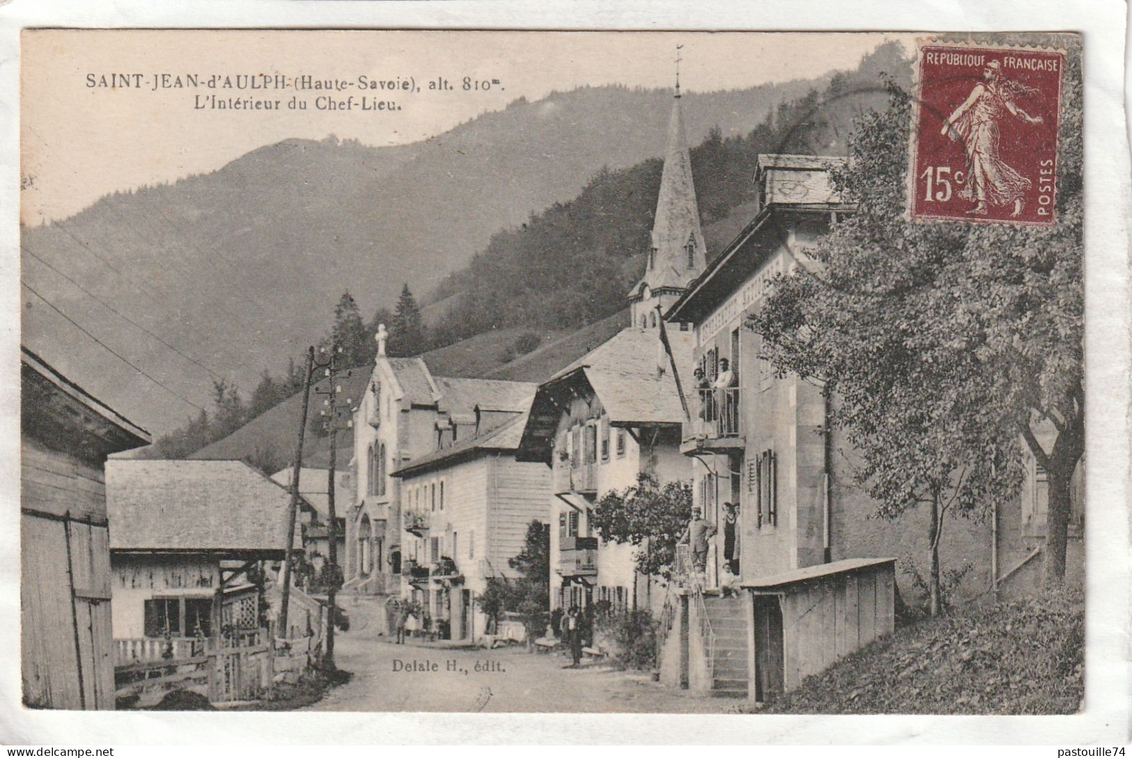 CPA :  14 X 9  -  SAINT-JEAN-d'AULPH  -  L'Intérieur Du Chef-Lieu - Saint-Jean-d'Aulps