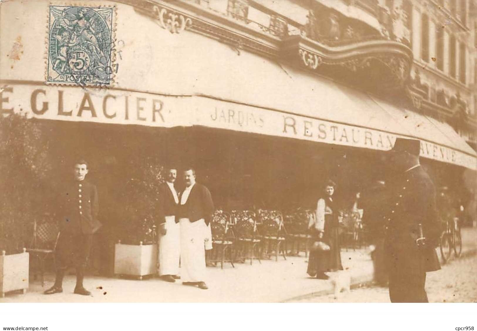 75008. N°53902.PARIS. Restaurant L'avenue. 41 Rue Montaigne. Wels.glacier. Jardins.Carte Photo - Arrondissement: 08