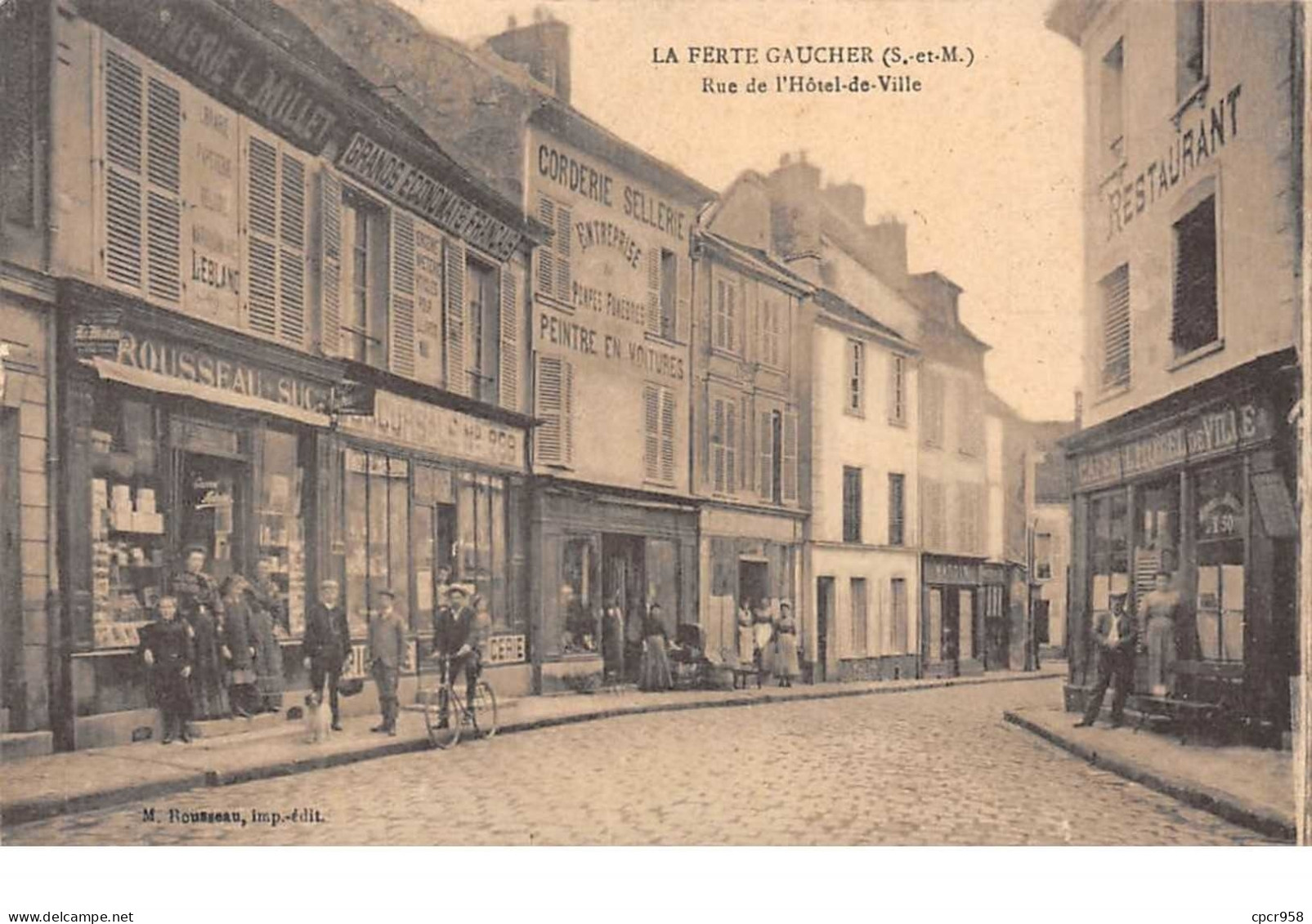 77    .    N° 203434    .   LA FERTE GAUCHER     .  RUE DE L HOTEL DE VILLE - La Ferte Gaucher