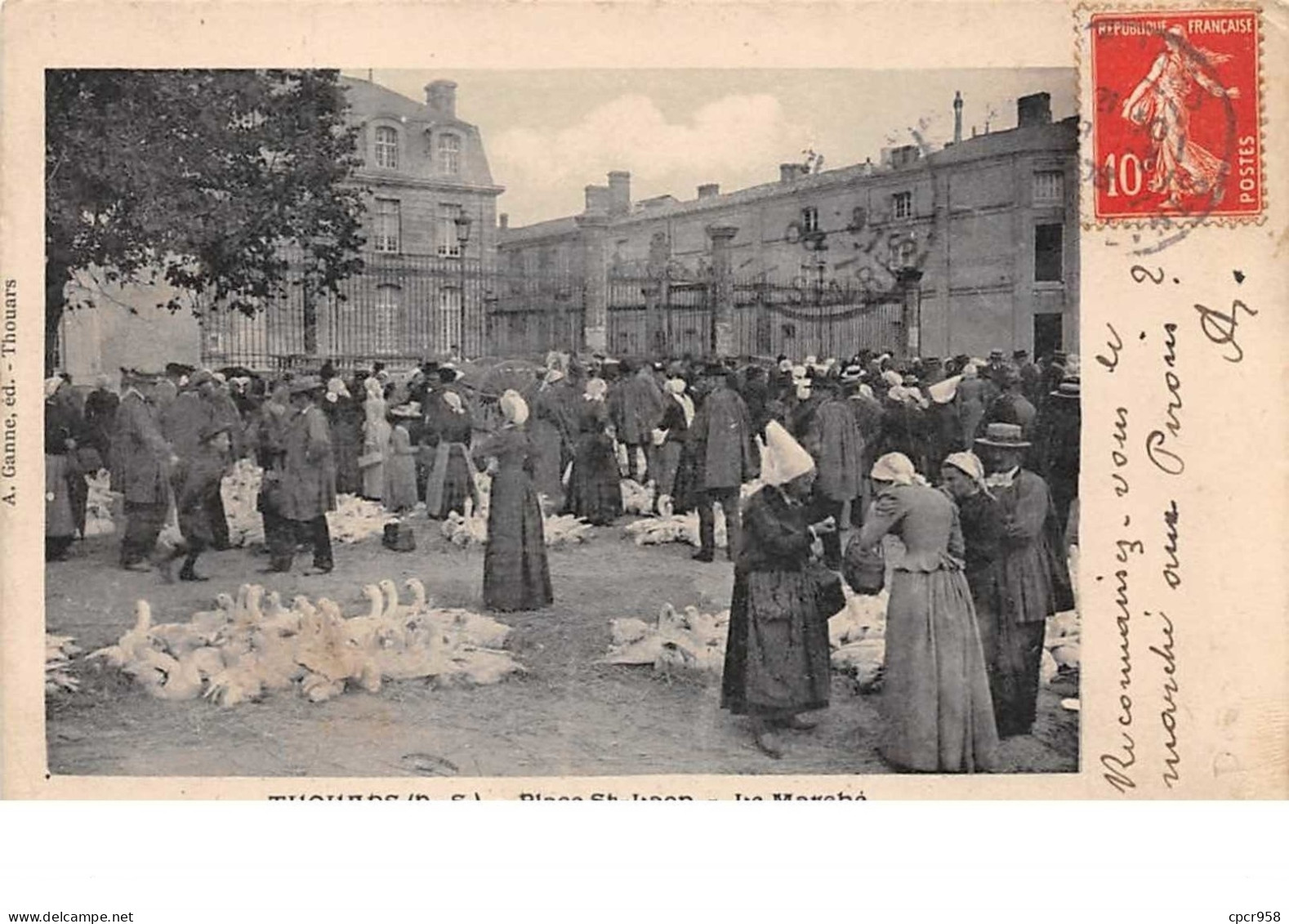 79 . N° 100321 . Thouard . Place Saint Laon . Le Marché - Thouars