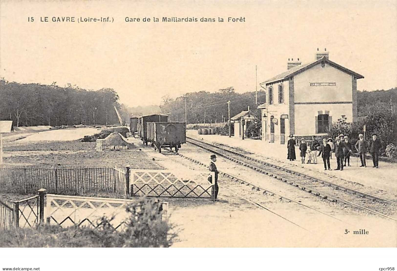 44 . N° 100136 . Le Gavre . Gare De La Maillardais Dans La Fôret - Le Gavre