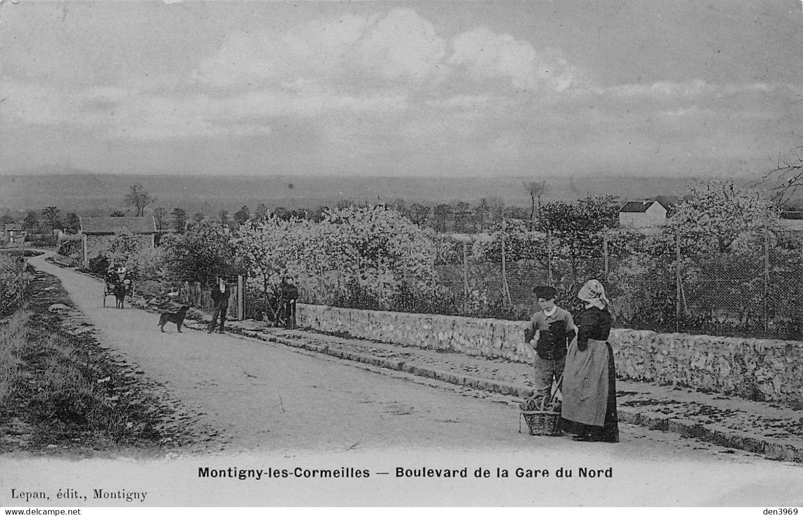 MONTIGNY-les-CORMEILLES (Val-d'Oise) - Boulevard De La Gare Du Nord - Ecrit 1915 (2 Scans) - Montigny Les Cormeilles