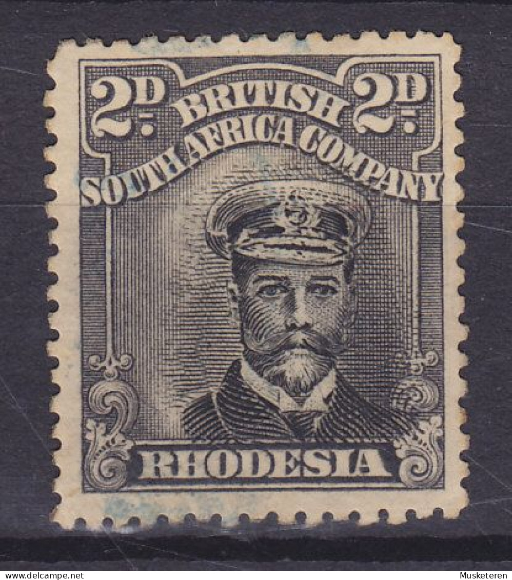 British South Africa Company 1913 Mi. 123 III?, 2P. King George V. ERROR Variety 'Centre Misplaced To The Right', (o)? - Sin Clasificación
