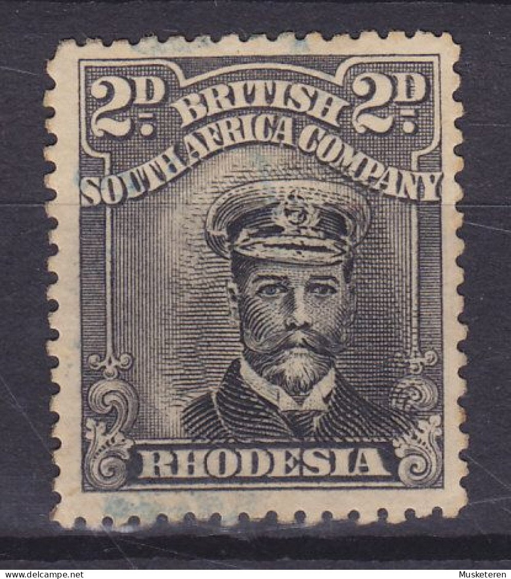 British South Africa Company 1913 Mi. 123 III?, 2P. King George V. ERROR Variety 'Centre Misplaced To The Right', (o)? - Non Classificati