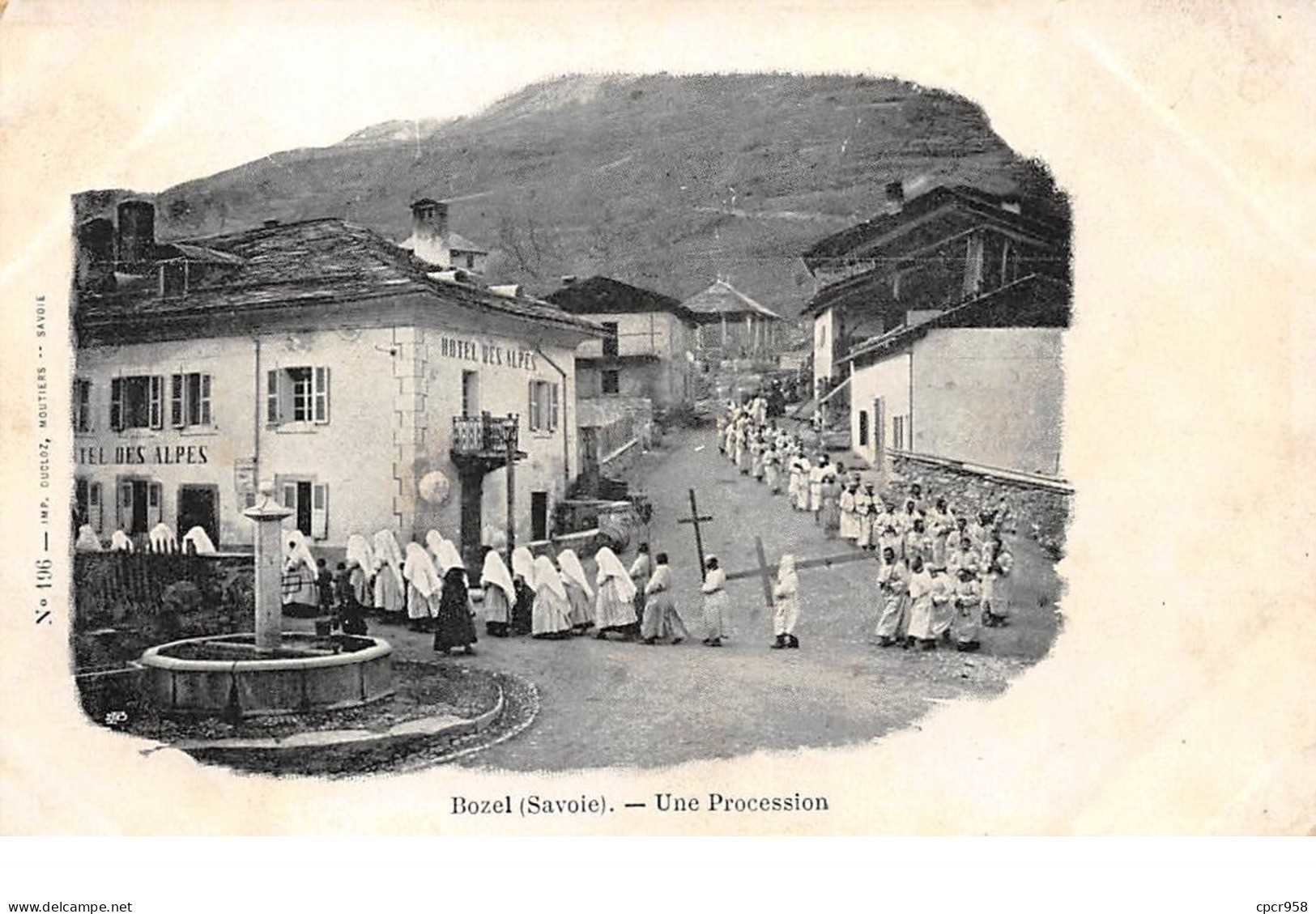 73.n°56301.bozel.une Procession - Bozel