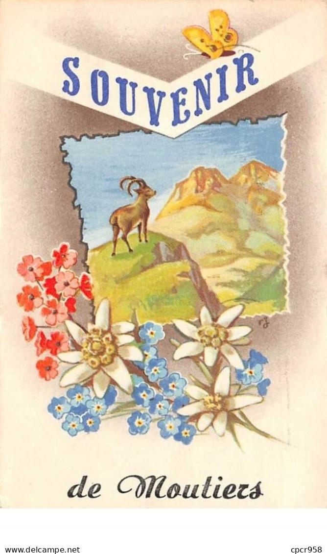 73.n°56297.moutiers.souvenir De .... Fleurs - Moutiers