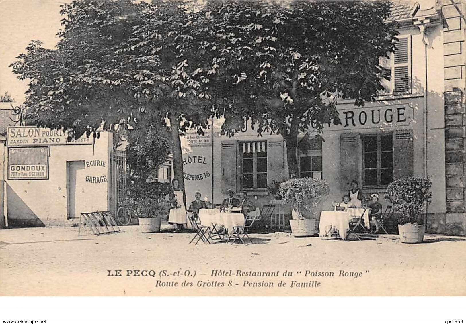 78  . N° 52377 . Le Pecq . Restaurant Du Poisson Rouge.pension - Le Pecq