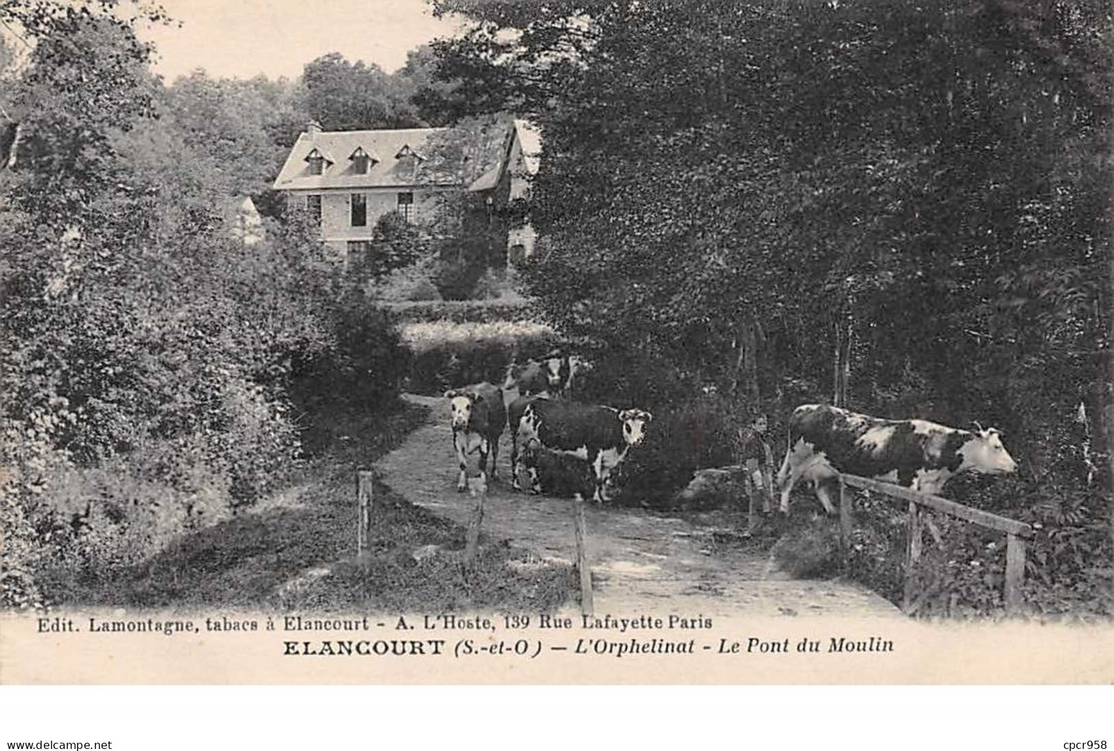 78    .    N° 203462    .      ELANCOURT      .   ORPHELINAT  , LE PONT DU MOULIN - Elancourt