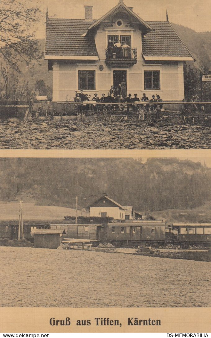 Gruss Aus Tiffen , Bahnhof , Train - Feldkirchen In Kärnten