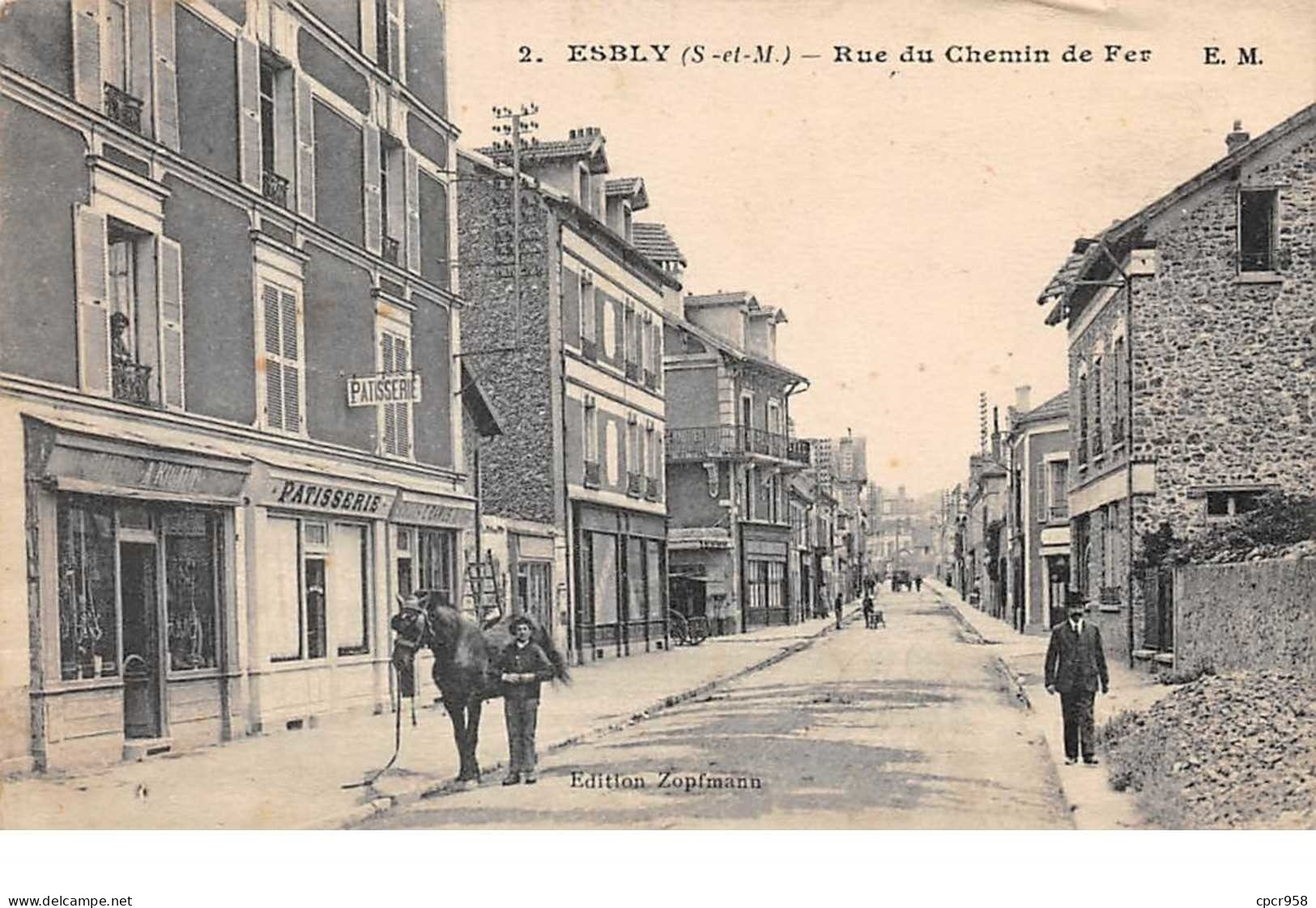 77.n°59344.esbly.rue Du Chemin De Fer - Esbly