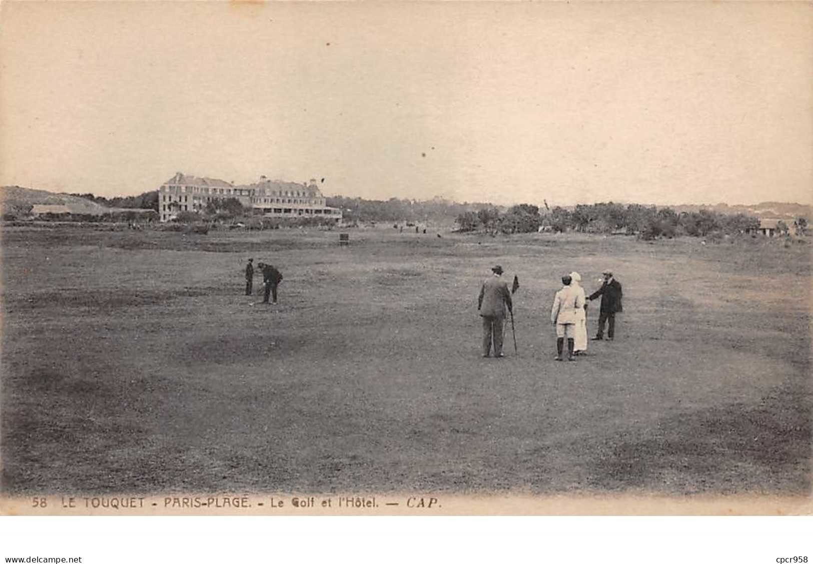 Sport.n°59789.golf.le Touquet.paris Plage.le Golf Et L'hotel - Golf