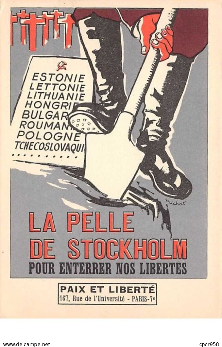 Evenement.n°59768.grèves.carte Recoupé.en Etat.la Pelle De Stockholm - Staking