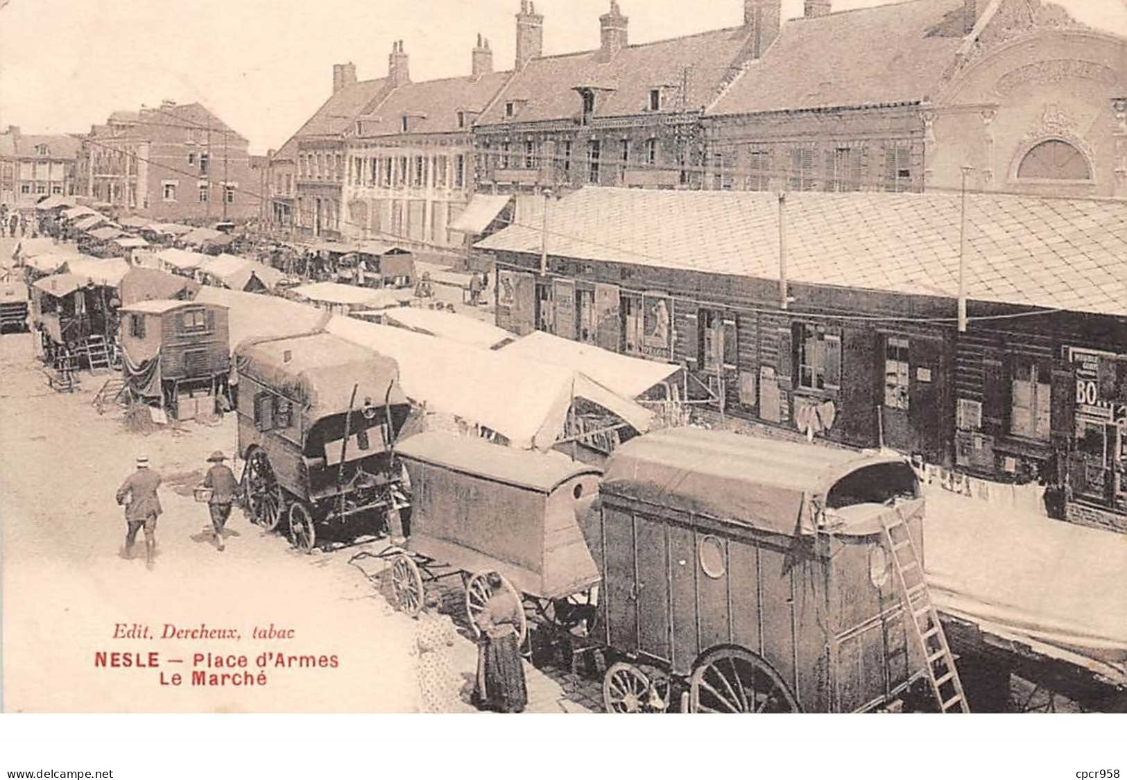 80.n°59404.nesle.place D'armes.la Marché - Nesle