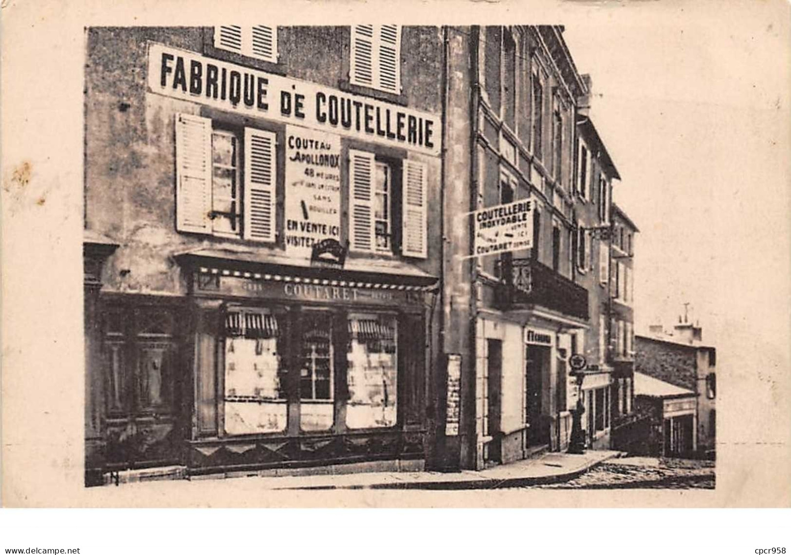 COMMERCE. N°55527.fabrique De Coutellerie.coutaret Denise.lyon.thiers.apollonox - Autres & Non Classés