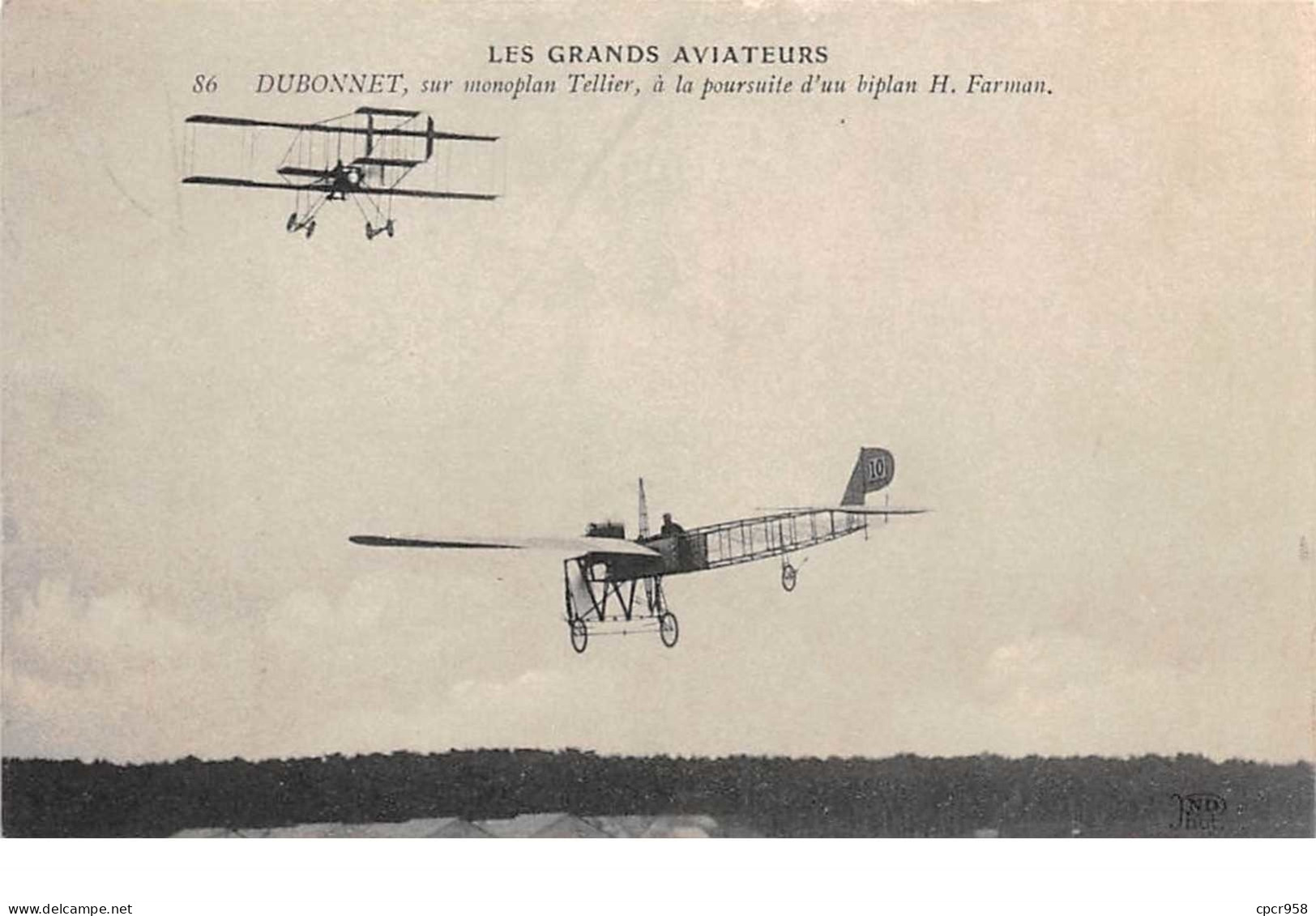 Aviation.n°58218.dubonnet.monoplan Tellier.biplan - Aviateurs