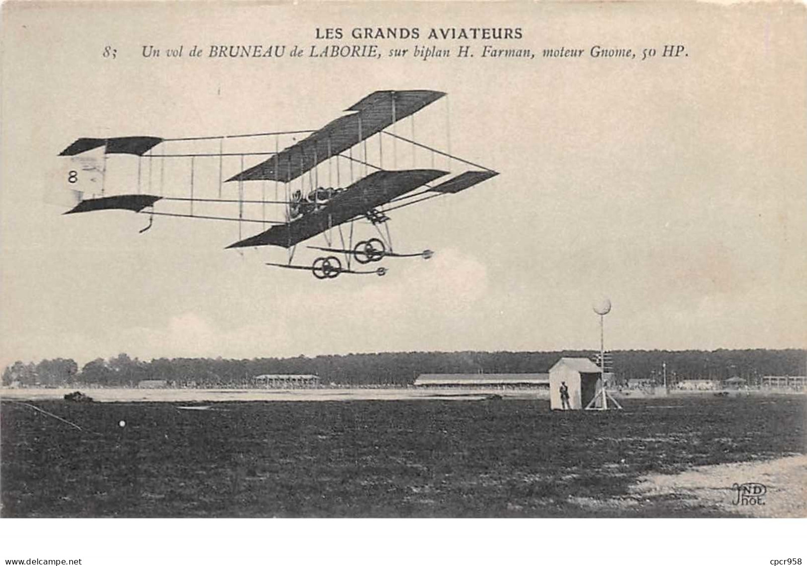 Aviation.n°58216.bruneau De Laboire.biplan Farman - Aviateurs