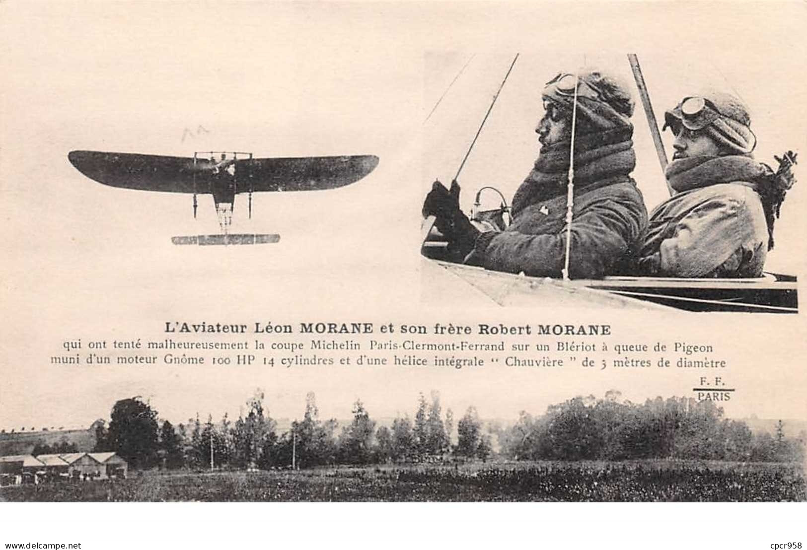 Aviation.n°58237.léon Morane.robert Morane - Aviateurs