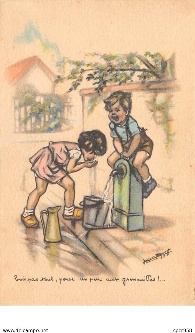 Illustrateur.n°58102.BOURET Enfants.fontaine - Bouret, Germaine