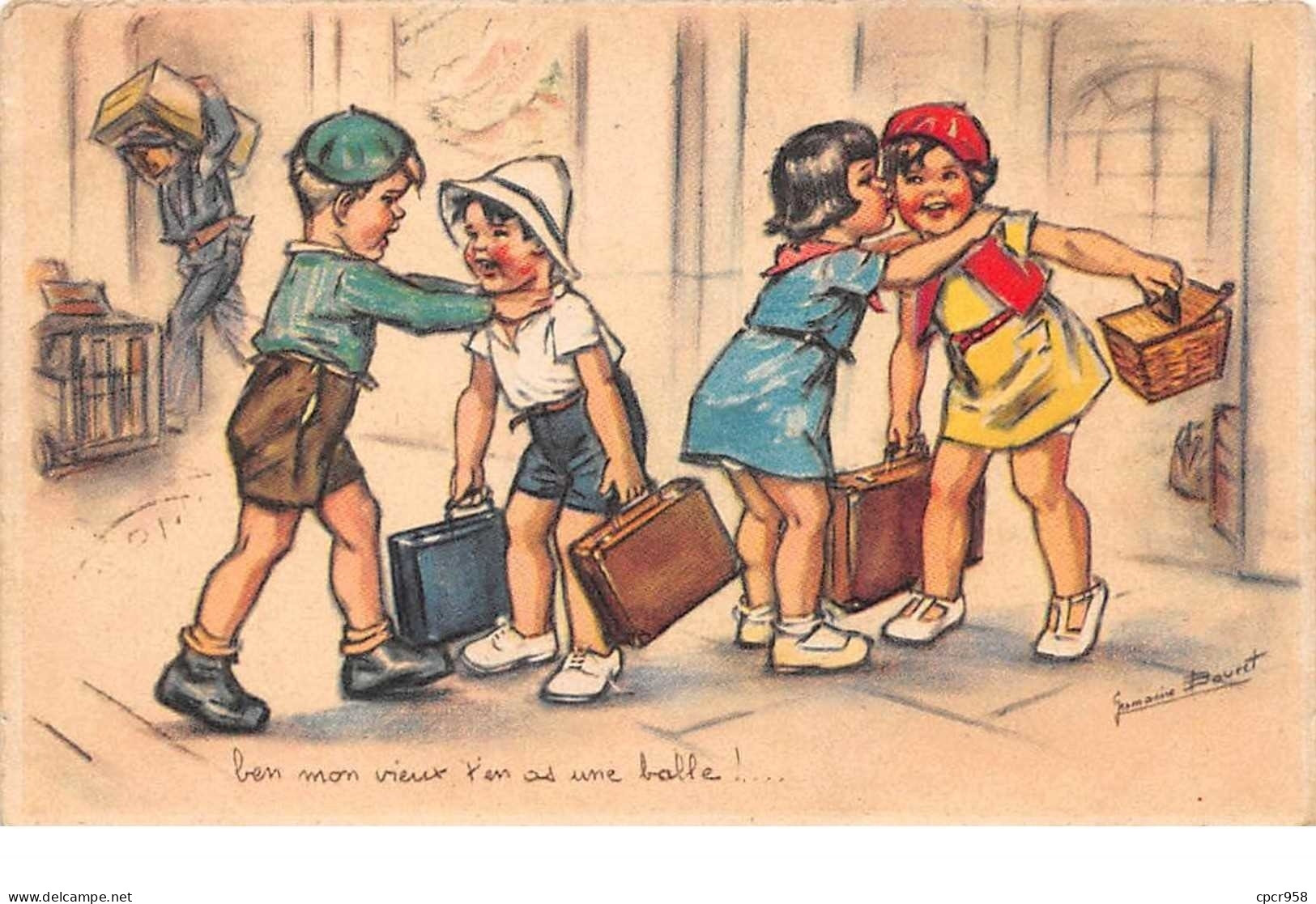 Illustrateur.n°58103.BOURET Enfants.enfants.retour.joie - Bouret, Germaine