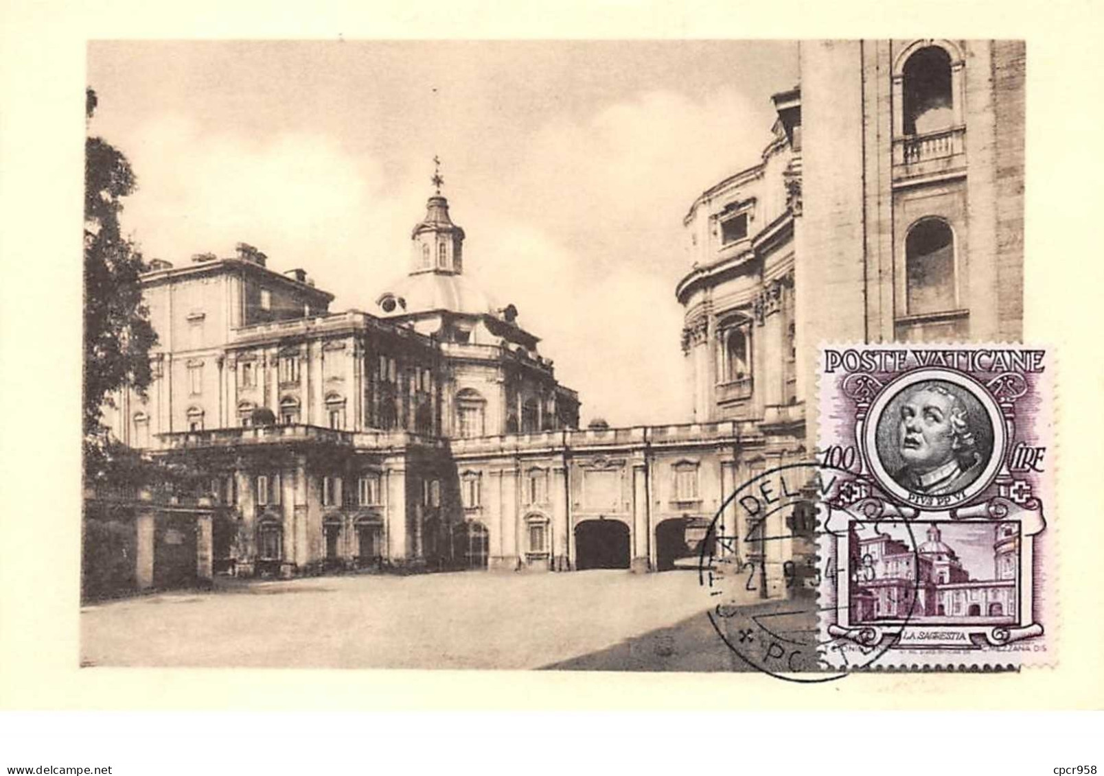 Vatican.n°57725.rome.basilique St Pierre.la Sacristie.carte Maximum - Vaticaanstad