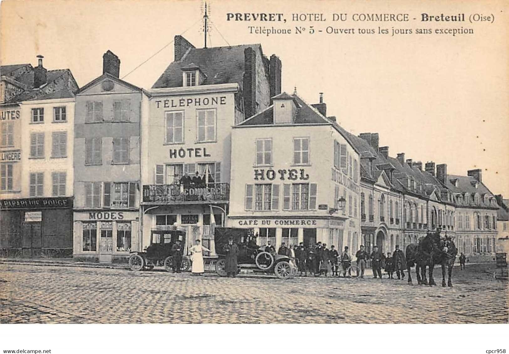 60.n°56098.breteil.prevert.hotel Du Commerce - Breteuil