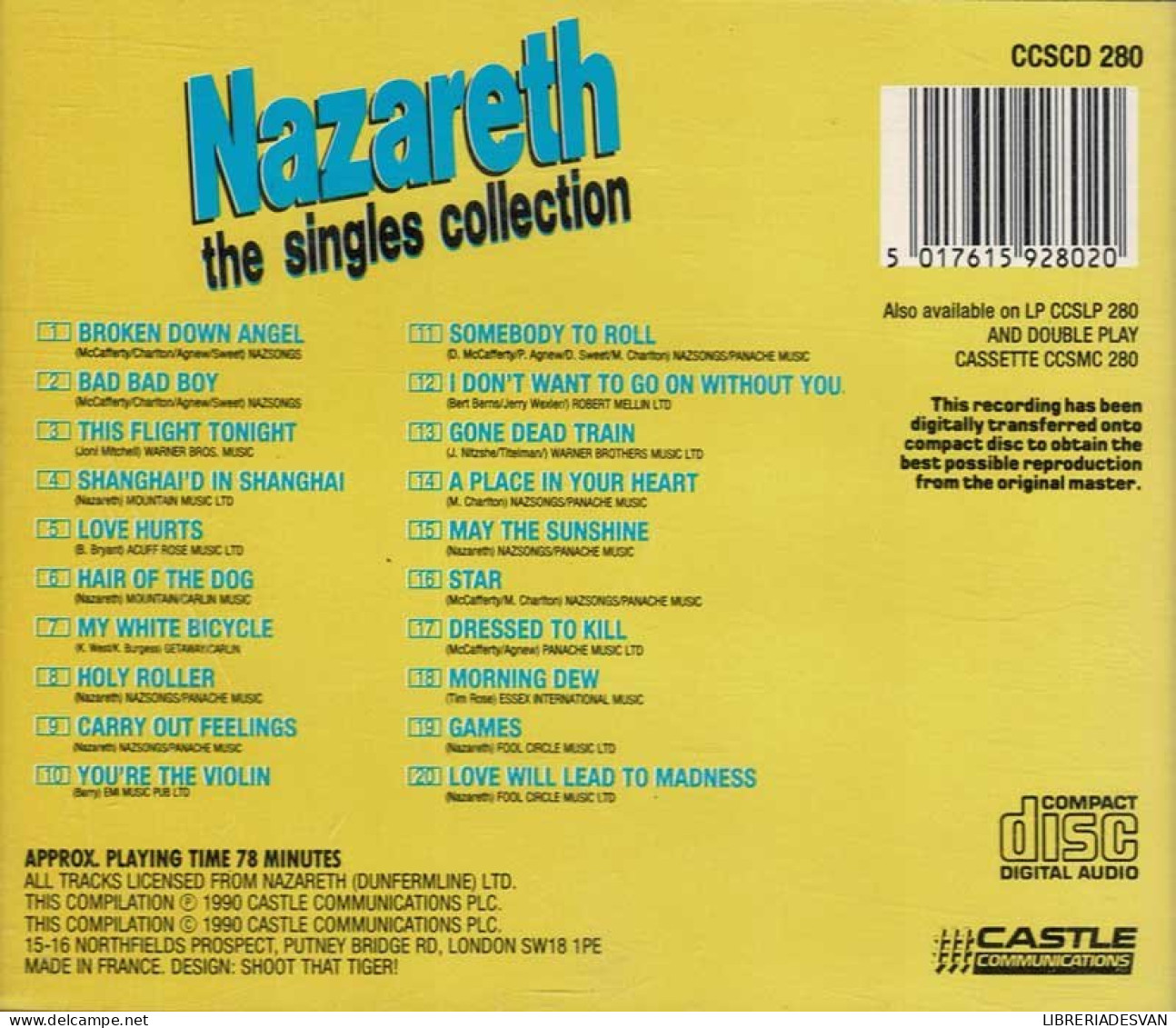 Nazareth - The Singles Collection. CD - Rock